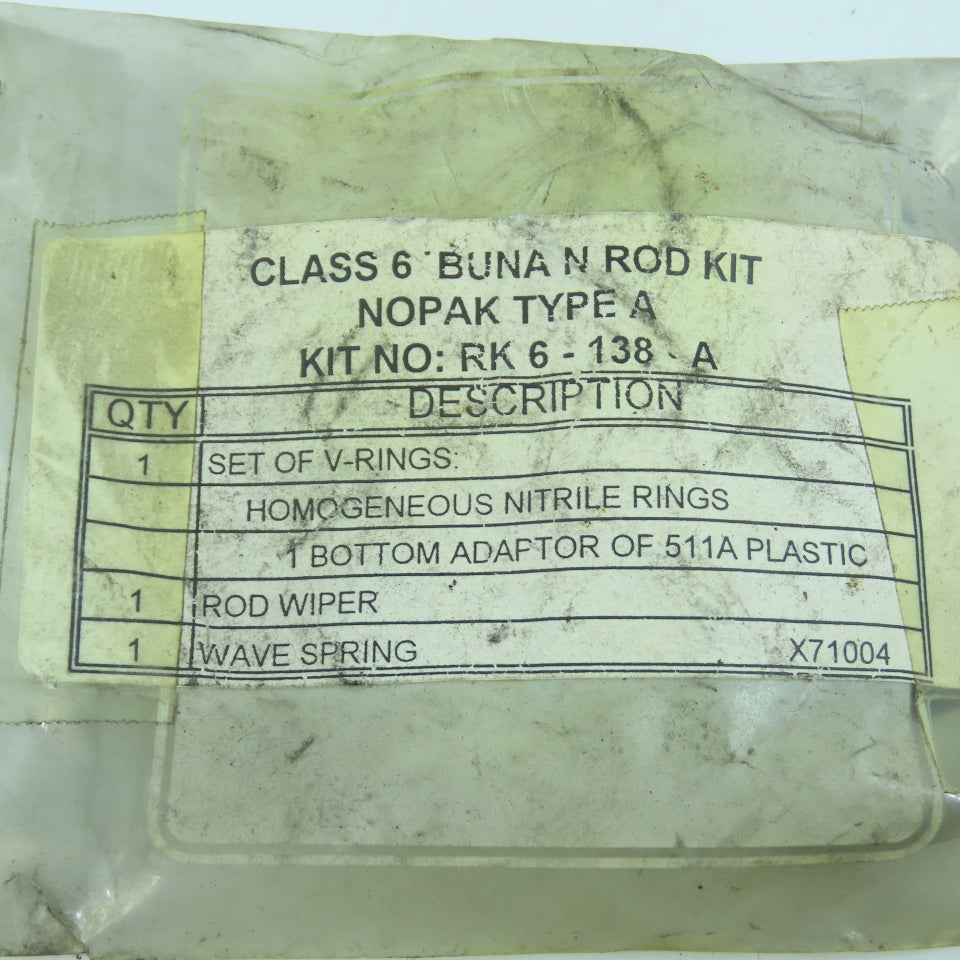 Nopak RK6-138A Rod Kit 1.38 Type A CL6