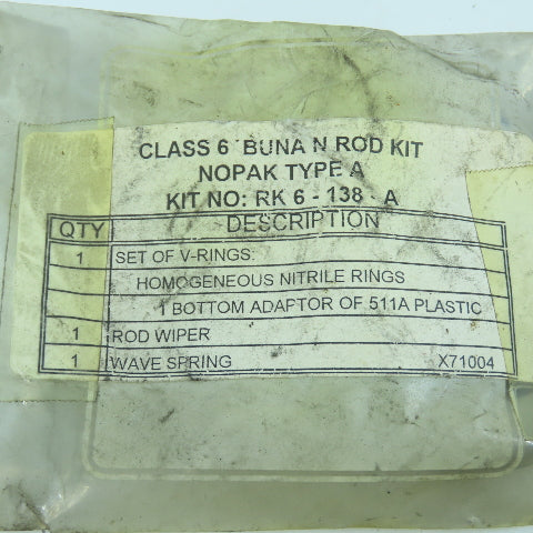 Nopak RK6-138A Rod Kit 1.38 Type A CL6