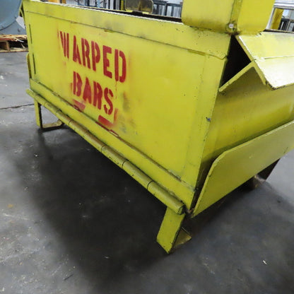 36" x 22" x 14" Deep Steel Scrap Production Material Tote Stacking Box Lot Of 2