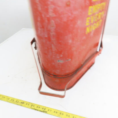 Eagle Model 910-FL Steel Oil Rag Waste Can 10 Gallon W/Foot Pedal Lid
