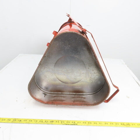 Eagle Model 910-FL Steel Oil Rag Waste Can 10 Gallon W/Foot Pedal Lid
