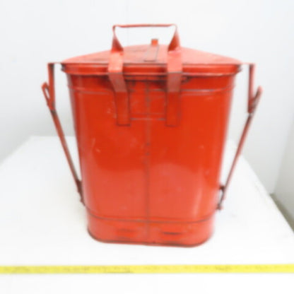 Eagle Model 910-FL Steel Oil Rag Waste Can 10 Gallon W/Foot Pedal Lid