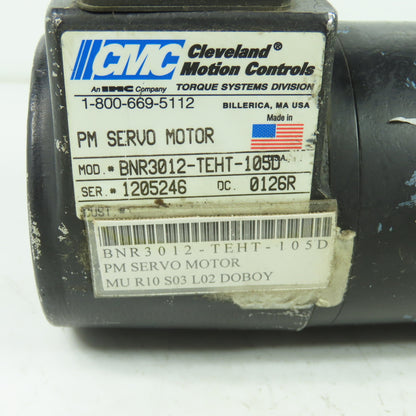 Cleveland Motion Control BNR3012-TEHT-105D PM Servo Motor 11mm Shaft