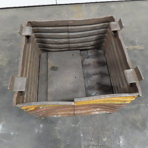 30" x 30" x 18" Deep Steel Corrugated Stackable Storage Tote Box