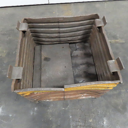 30" x 30" x 18" Deep Steel Corrugated Stackable Storage Tote Box