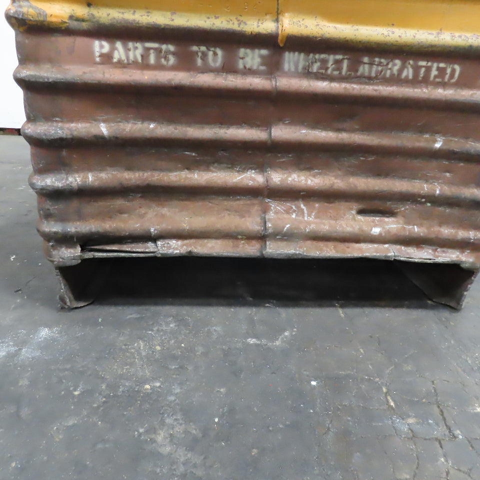 30" x 30" x 18" Deep Steel Corrugated Stackable Storage Tote Box