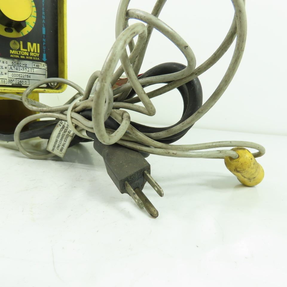 LMI Milton Roy A741-352TI Metering Pump 120VAC 0.58 GPM 250PSI