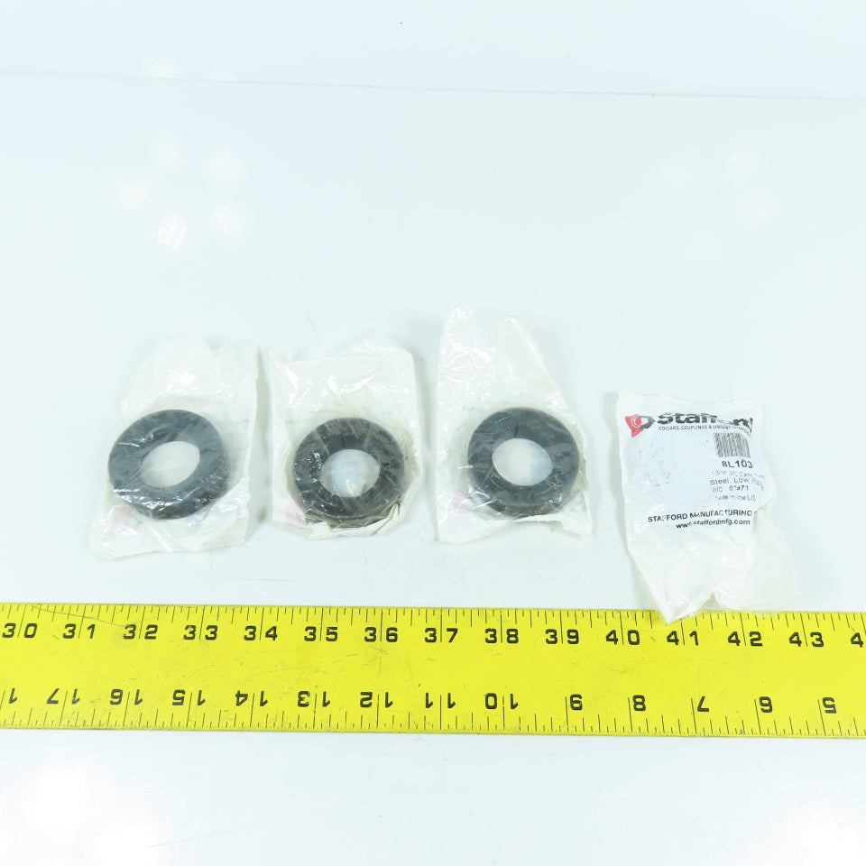 Stafford 8L103 1-3/16" Two Piece Steel Split Clamp Shaft Collar Lot/4