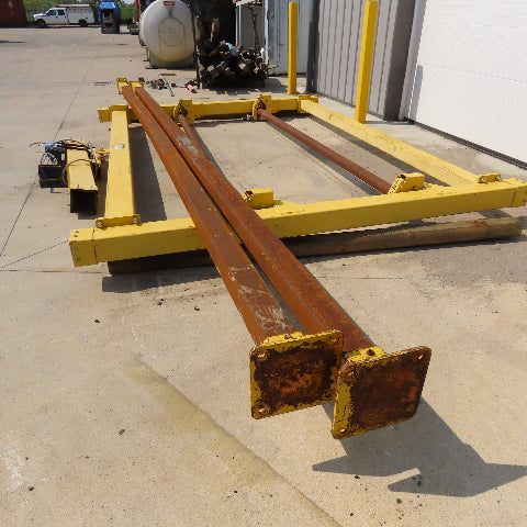 PWI 10' Wide Rolled Carpet Roofing Stationary Manual Material Dispenser Decoiler