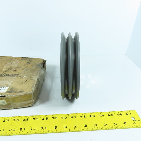 TB Woods 5YKK7 7.4X2B-SK 2 Groove V-Belt B-Section Pulley Sheave 7.81" Pitch Dia
