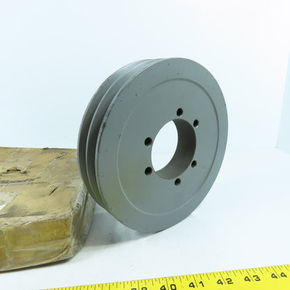 TB Woods 5YKK7 7.4X2B-SK 2 Groove V-Belt B-Section Pulley Sheave 7.81" Pitch Dia