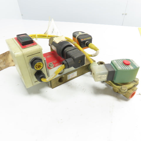 Electro-Matic AD700AC1 Weld Gun water Shut-Off Valves Assembly 120V 1/2" Sup