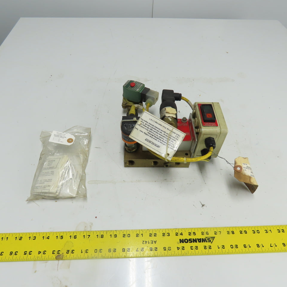 Electro-Matic AD700AC1 Weld Gun water Shut-Off Valves Assembly 120V 1/2" Sup