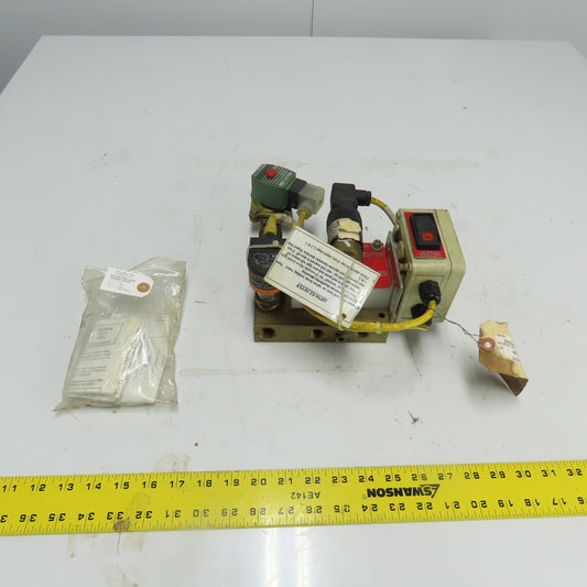 Electro-Matic AD700AC1 Weld Gun water Shut-Off Valves Assembly 120V 1/2" Sup