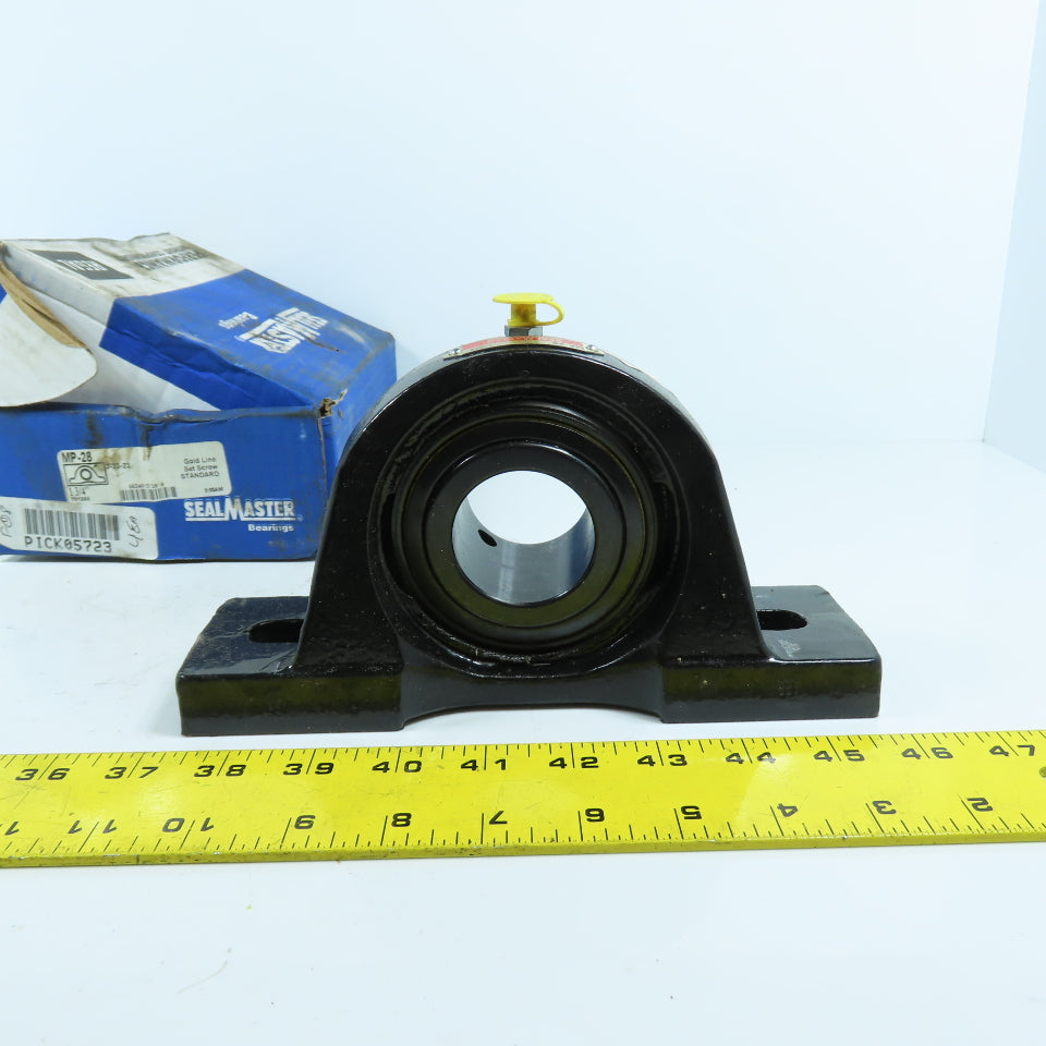 SealMaster MP-28 2-Bolt Mounted Pillow Block Ball Bearing 1-3/4" Bore