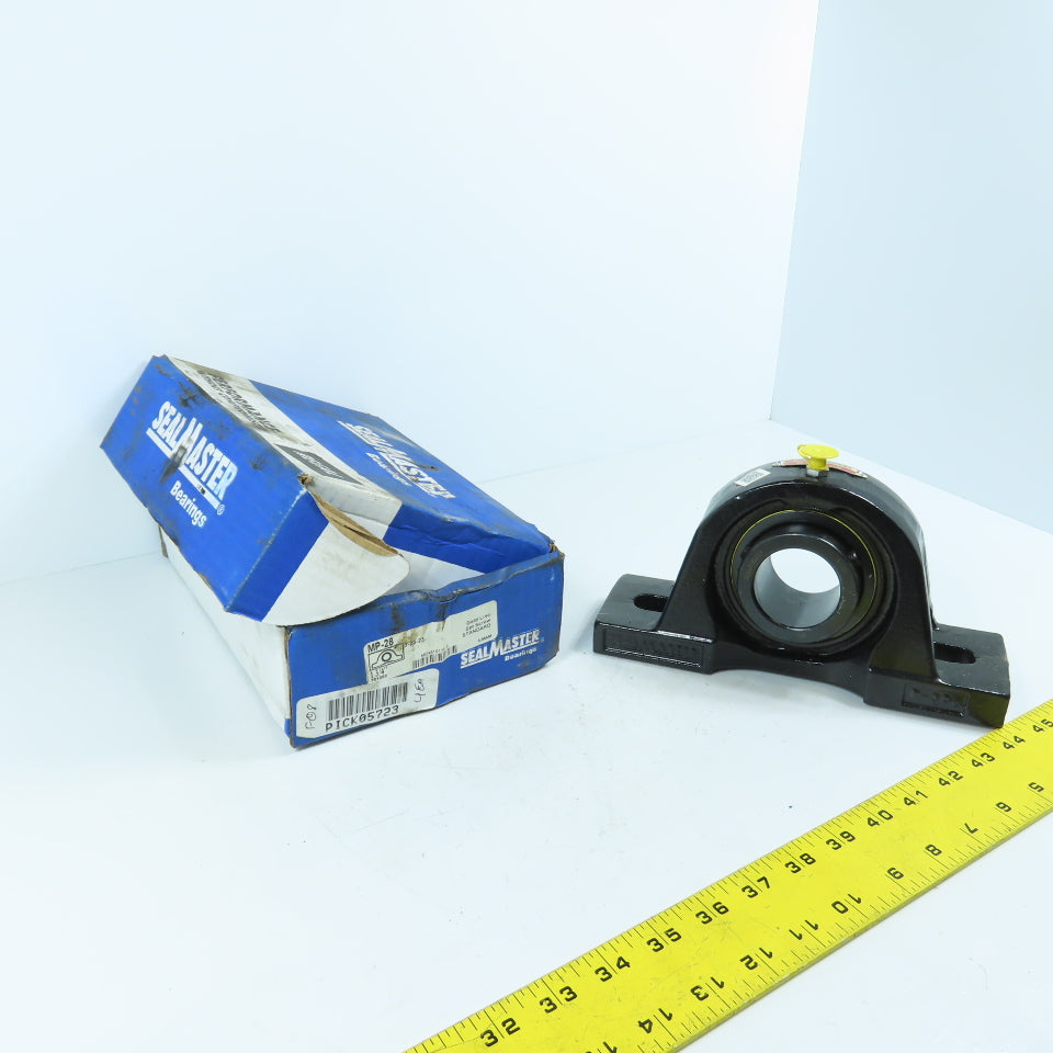 SealMaster MP-28 2-Bolt Mounted Pillow Block Ball Bearing 1-3/4" Bore