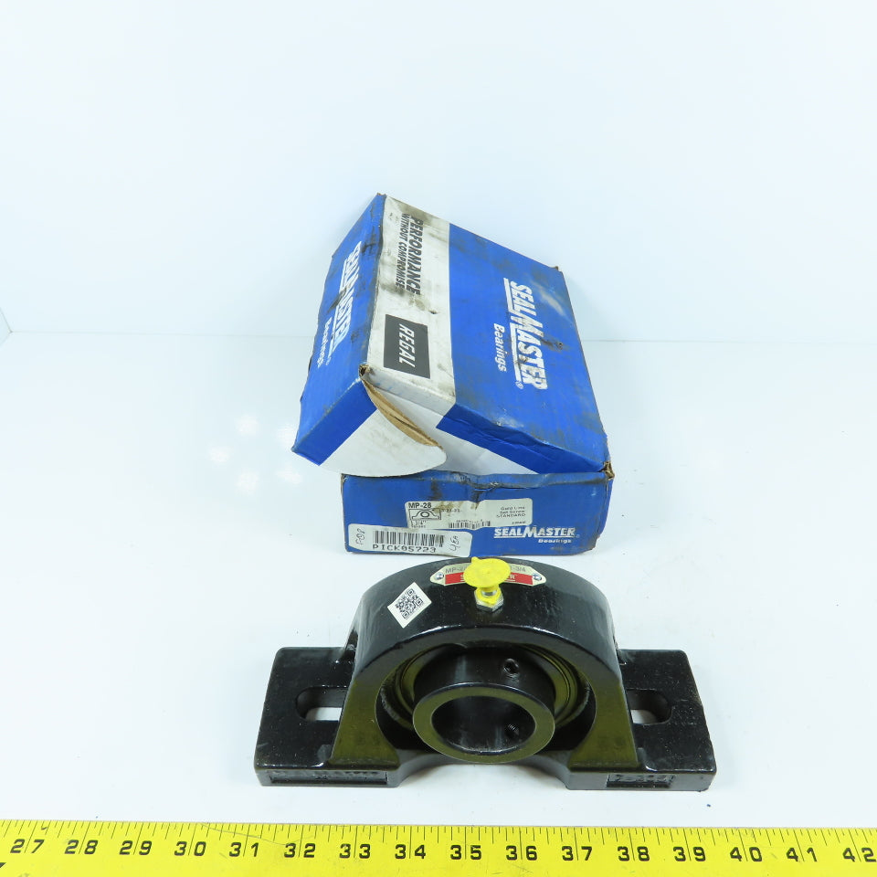 SealMaster MP-28 2-Bolt Mounted Pillow Block Ball Bearing 1-3/4" Bore