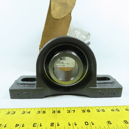 PT Int. UCPX10-31 2-Bolt Mounted Pillow Block Ball Bearing 1-15/16" Bore
