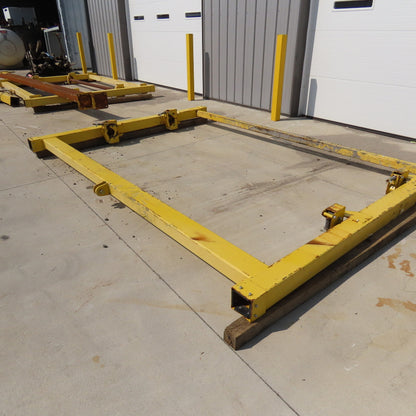 PWI 10' Wide Rolled Carpet Roofing Stationary Manual Material Dispenser Frame