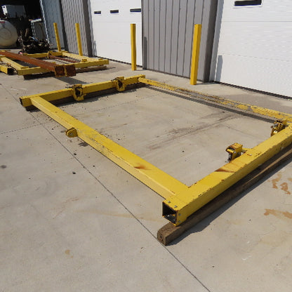 PWI 10' Wide Rolled Carpet Roofing Stationary Manual Material Dispenser Frame