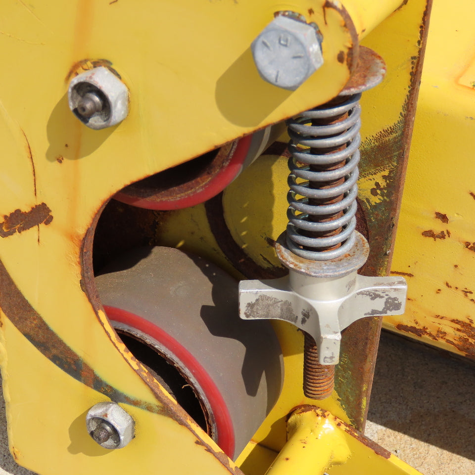 PWI 10' Wide Rolled Carpet Roofing Stationary Manual Material Dispenser Frame