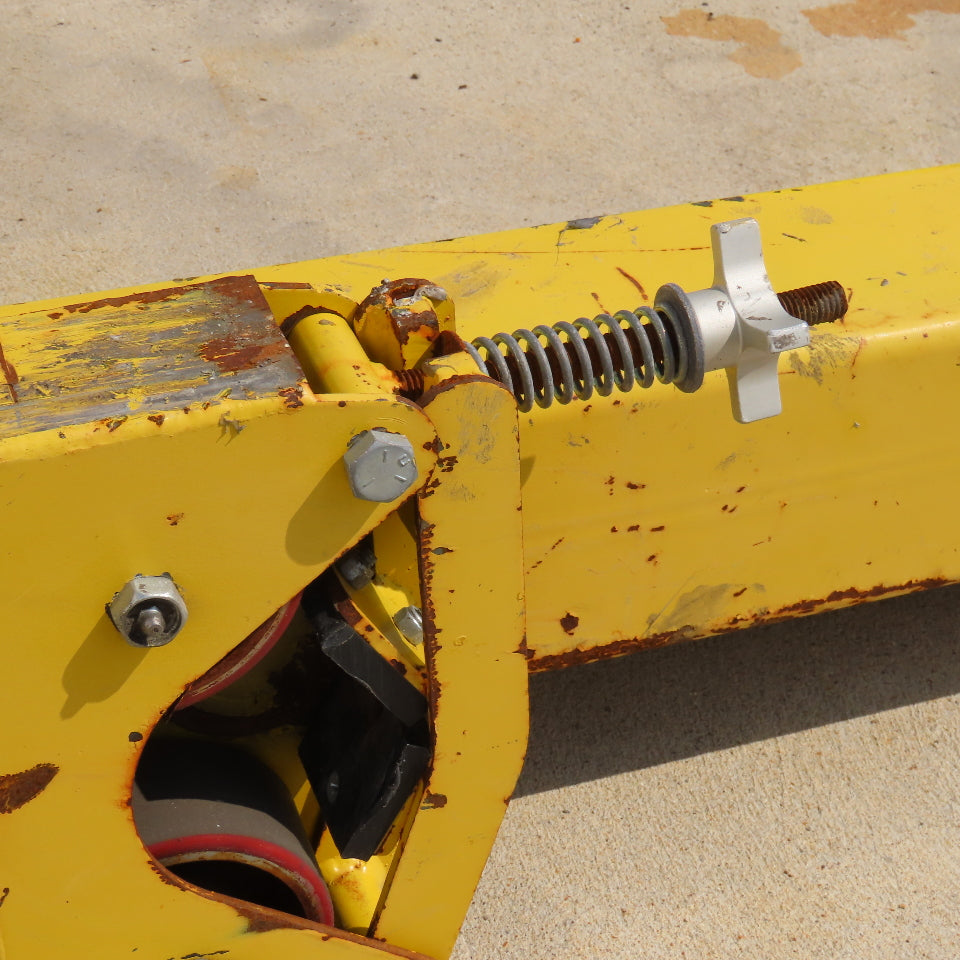 PWI 10' Wide Rolled Carpet Roofing Stationary Manual Material Dispenser Frame