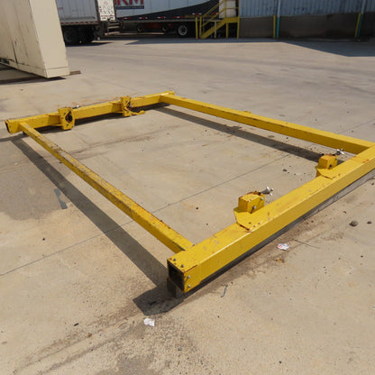 PWI 10' Wide Rolled Carpet Roofing Stationary Manual Material Dispenser Frame