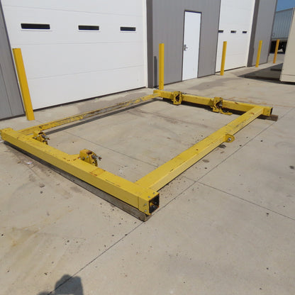 PWI 10' Wide Rolled Carpet Roofing Stationary Manual Material Dispenser Frame