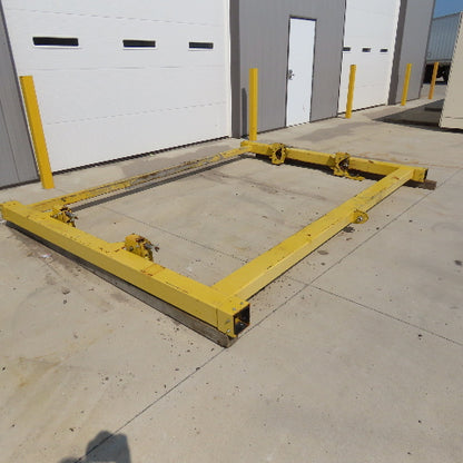 PWI 10' Wide Rolled Carpet Roofing Stationary Manual Material Dispenser Frame