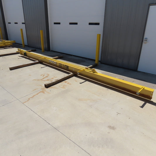 PWI 1000Lbs. 1/2 Ton 246" Swing Overbraced Tie Rod Jib Crane 18' Travel