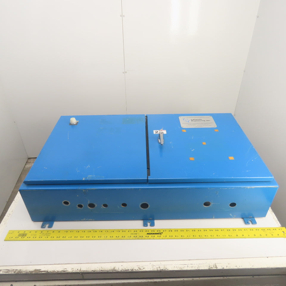Hoffman A-244208WFLP Type 12 24" x 42" x 8" Electrical Enclosure W/ Backplate