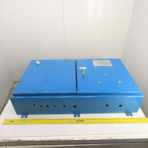 Hoffman A-244208WFLP Type 12 24" x 42" x 8" Electrical Enclosure W/ Backplate