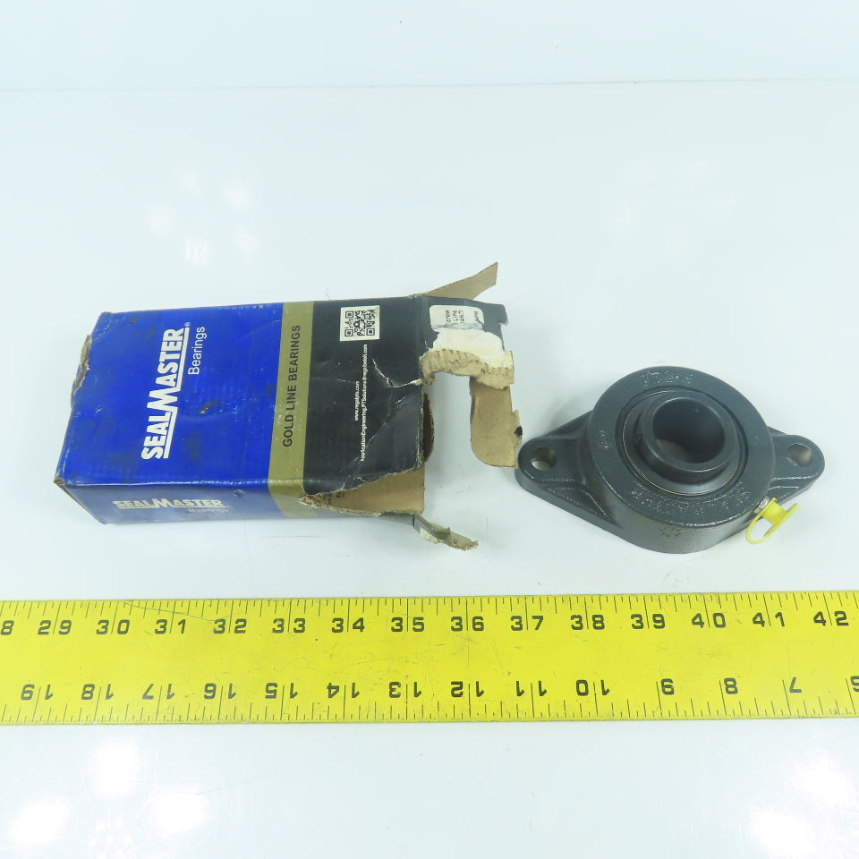 Sealmaster SFT-19 2-Bolt Flange Mounted Ball Bearing 1-3/16" Bore