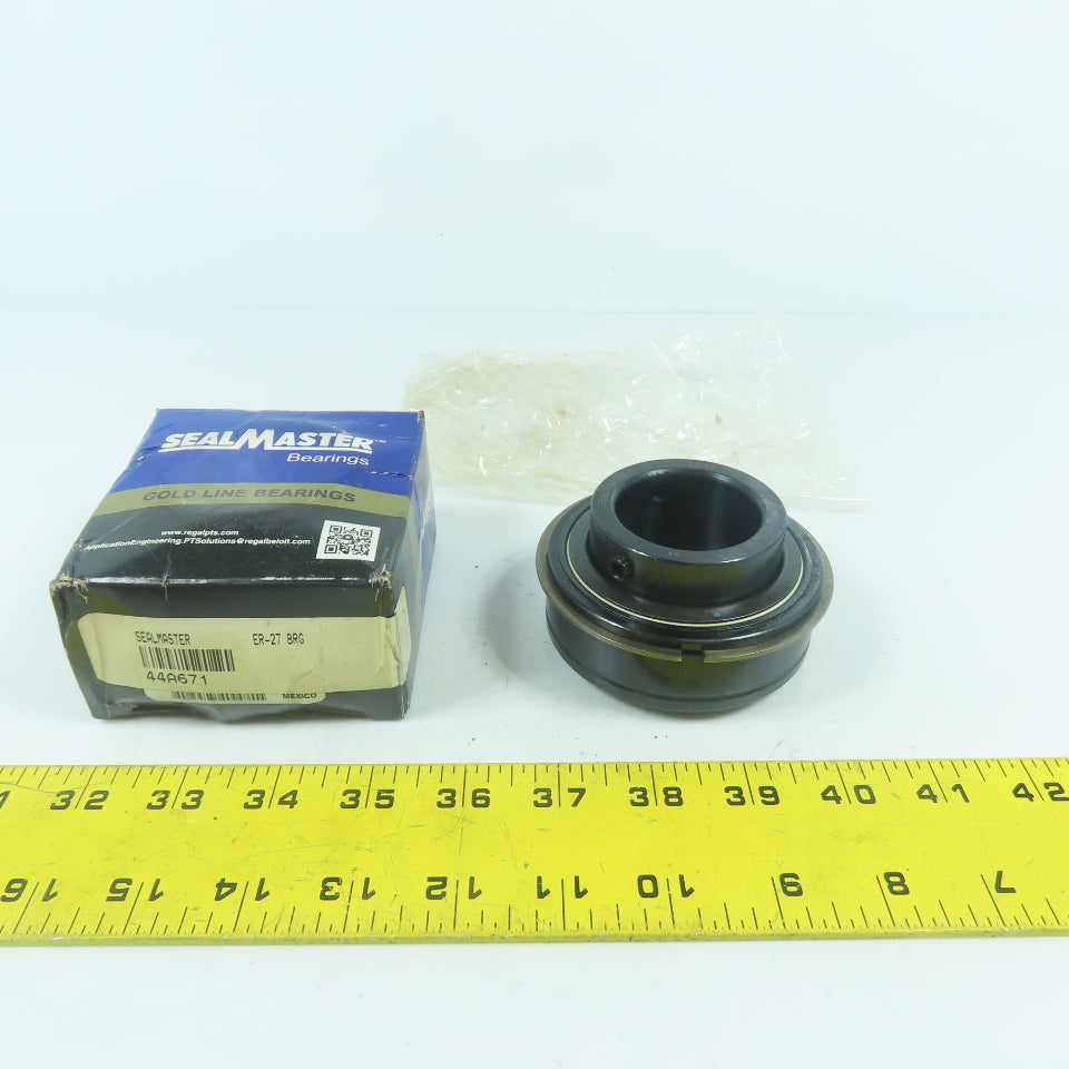 Sealmaster ER-27 Ball Insert Bearing 1-11/16" Bore 3.3470" Cylindrical OD