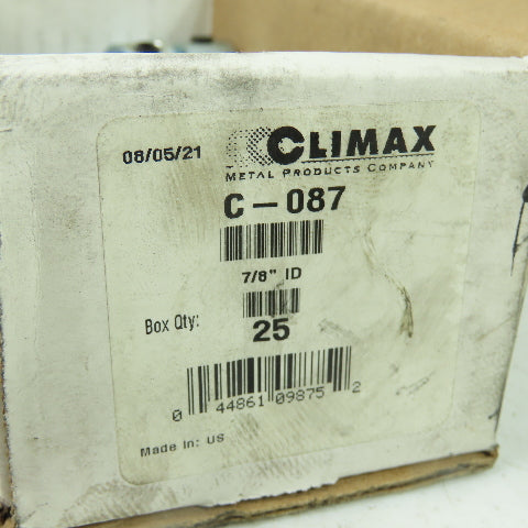 Climax C-087 7/8" ID Set Screw Collar Lot Of 12