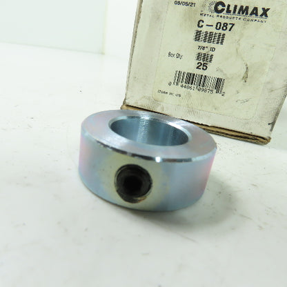 Climax C-087 7/8" ID Set Screw Collar Lot Of 12