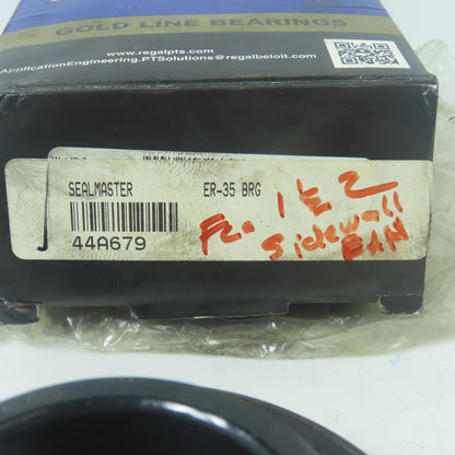 Sealmaster ER-35 Ball Insert Bearing 2-3/16" Bore 3.9370" Cylindrical OD