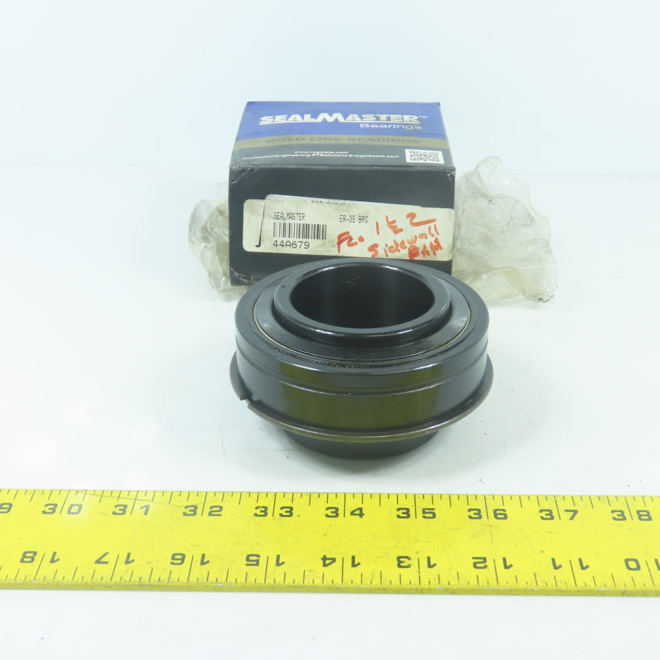 Sealmaster ER-35 Ball Insert Bearing 2-3/16" Bore 3.9370" Cylindrical OD