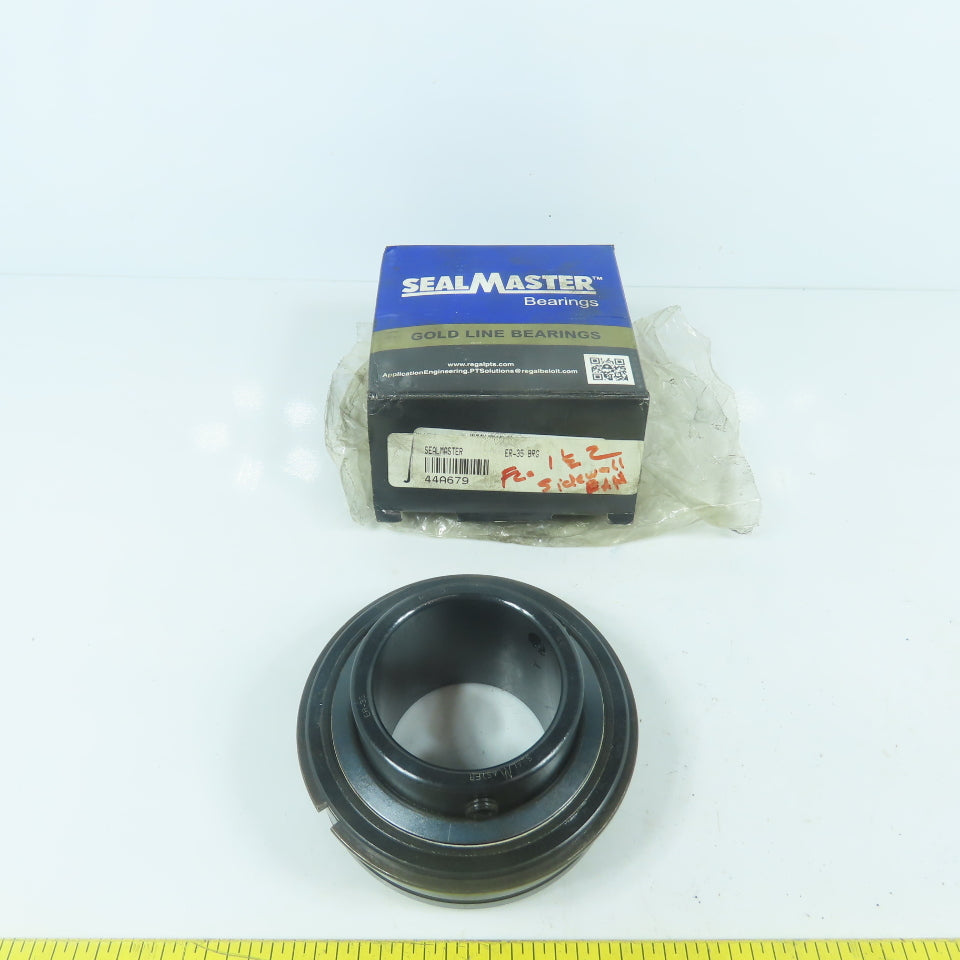 Sealmaster ER-35 Ball Insert Bearing 2-3/16" Bore 3.9370" Cylindrical OD
