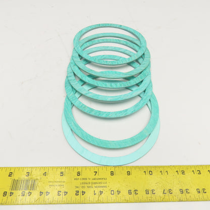6" ID x 7" OD x 1/8" Thick Flange Ring Gasket Lot Of 7