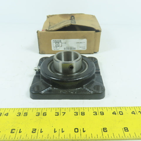 Rexnord F3S223E Link-Belt 4-Bolt Flange Mount Ball Bearing Unit 1-7/16" Bore