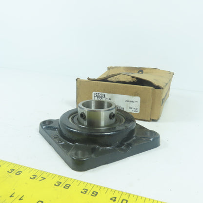 Rexnord F3S223E Link-Belt 4-Bolt Flange Mount Ball Bearing Unit 1-7/16" Bore
