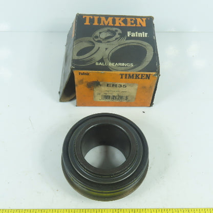 Timken Fafnir ER35 Wide Inner Ring Setscrew Locking Ball Bearings 2-3/16" Bore
