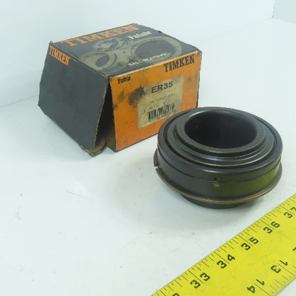 Timken Fafnir ER35 Wide Inner Ring Setscrew Locking Ball Bearings 2-3/16" Bore