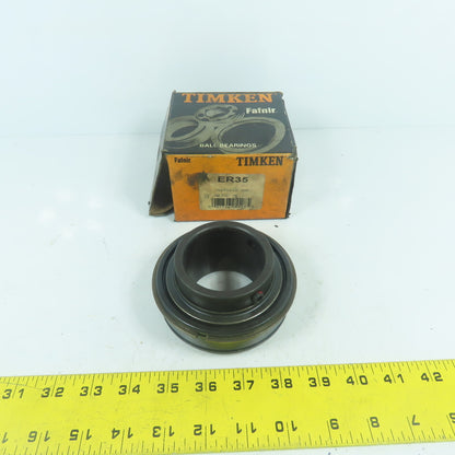 Timken Fafnir ER35 Wide Inner Ring Setscrew Locking Ball Bearings 2-3/16" Bore