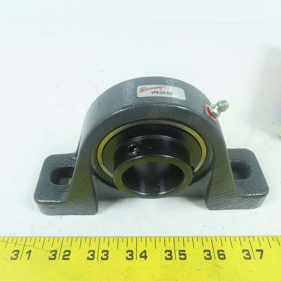 Browning VPS-223 AH 2-Bolt Pillow Block Mounted Ball Bearing 1-7/16" Bore