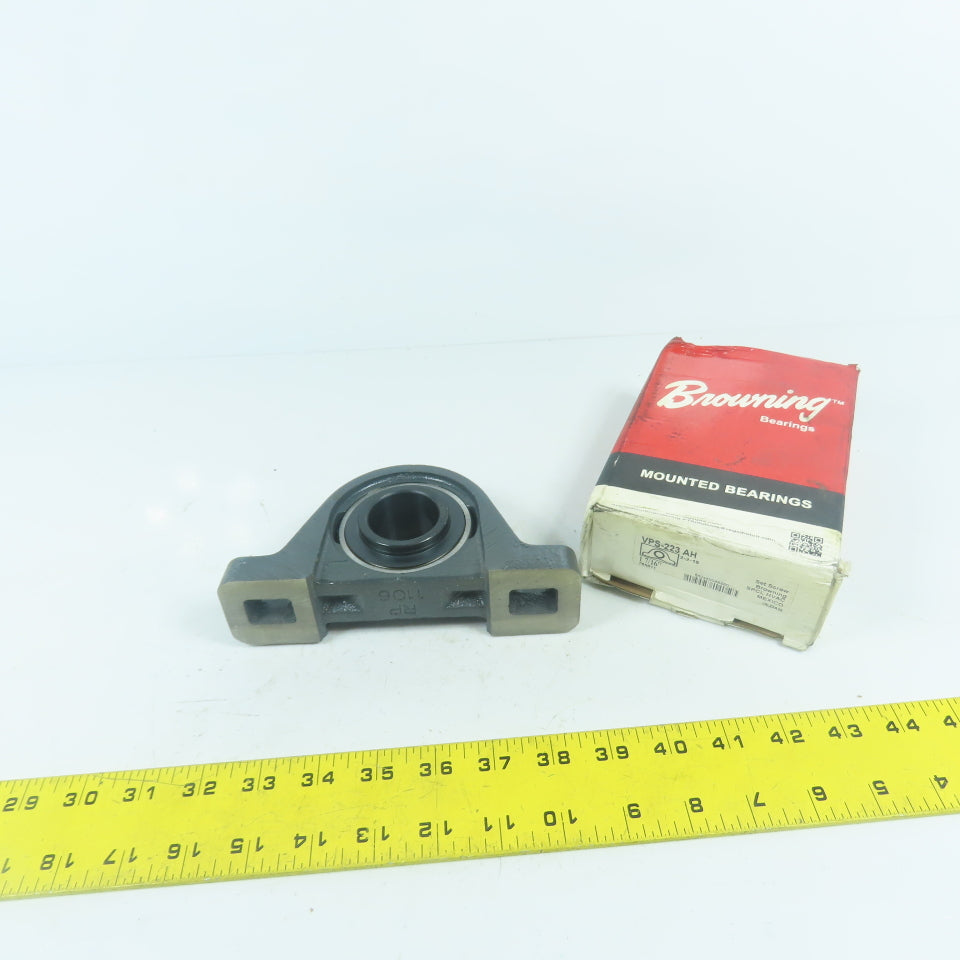 Browning VPS-223 AH 2-Bolt Pillow Block Mounted Ball Bearing 1-7/16" Bore