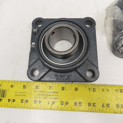 KML UCF209-28 1-3/4" Bore 4 Bolt Mount Flange End Bearing Unit Lot Of 2