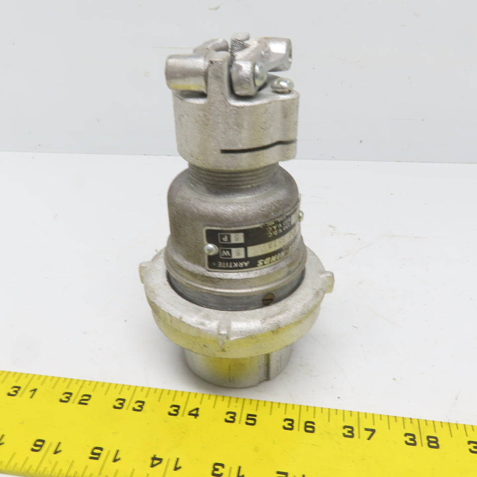 Crouse Hinds APJ3573 5 Pole Electric Plug 600V 250VDC 30A 5W