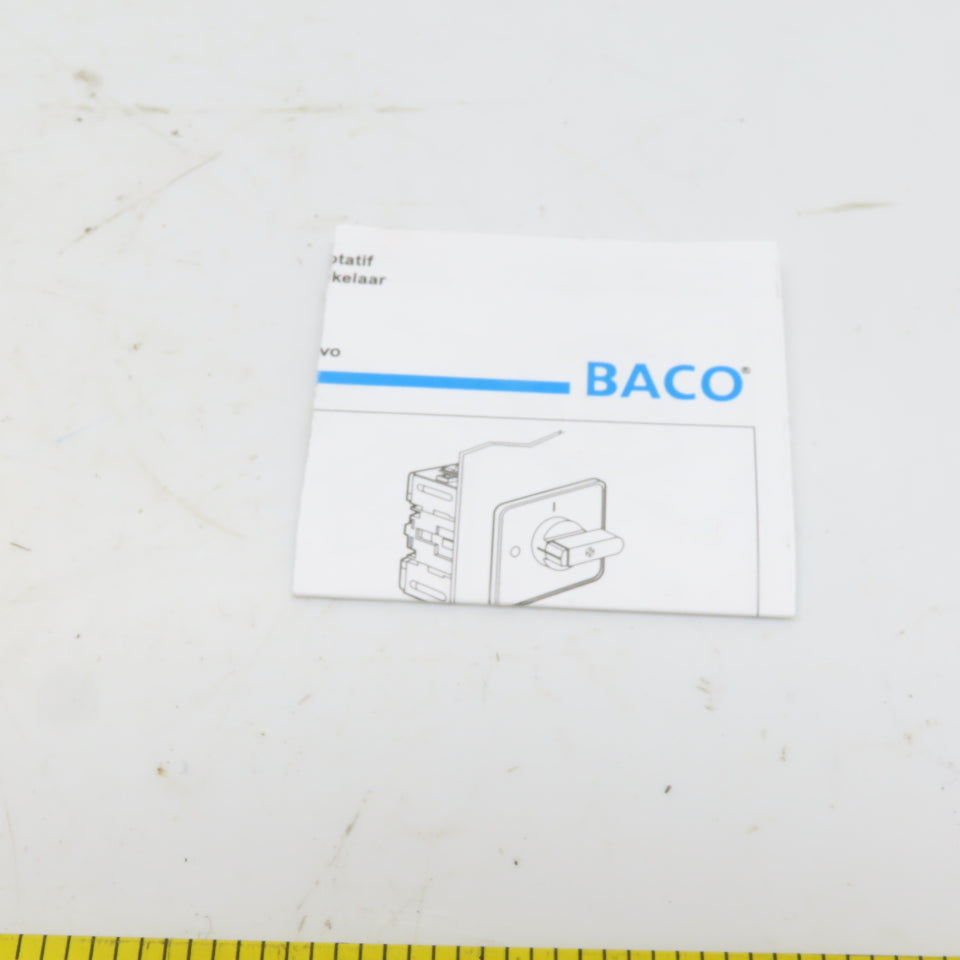 BASCO 222 102 0172001 Electric Switch Disconnector W/Operator 3Pole 7.5HP 600V